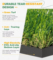 ‎Dual Turf Golf Hitting Mat, Alignment of Approach Aid Practice Golf Mats, Outdoor Golf Training Swing Chipping Mat