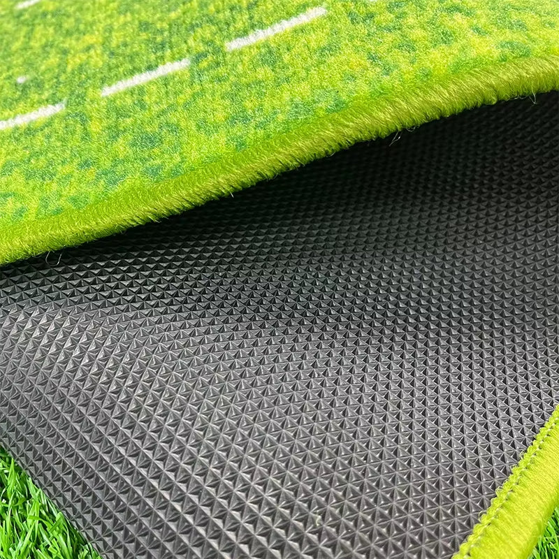 Wooden Golf Putting Mat with Auto Ball Return – Indoor Practice Mat, Velvet Surface