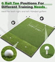 Golf Green 5x4 ft 10mm Golf Hitting Mat Outdoor & Indoor, Premium Dual Turf Golf Mat for Hitting & Swing & Chipping