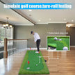 Golf Putter Green Mat Golf Training Mat Professional Golf Practice Mat Indoor/outdoor Green Long Challenge Putter
