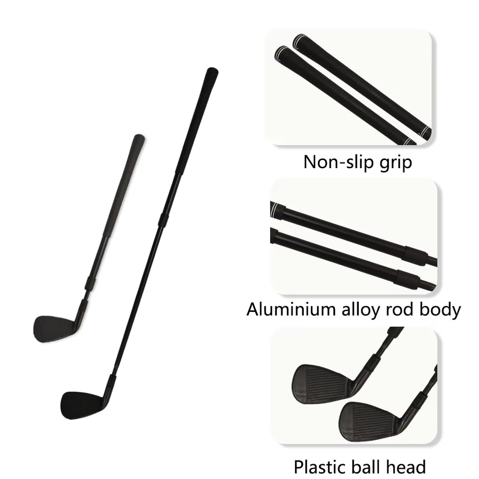 Golf Putter Practice Clubs Hot Selling Beginner's Set for Children Right Handed Wood Plastic Clubs Rubber Grip