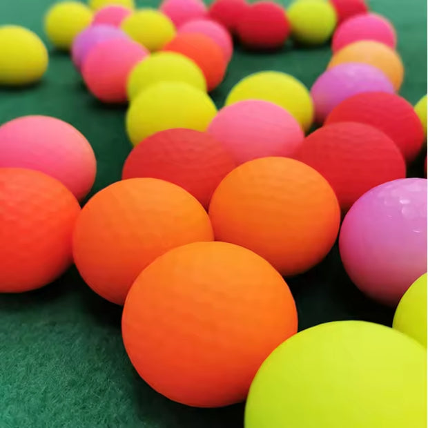 Matte Colored 2 Layers Long Distance Surlyn Tournaments Golf Balls for Indoor Outdoor Competition & Training