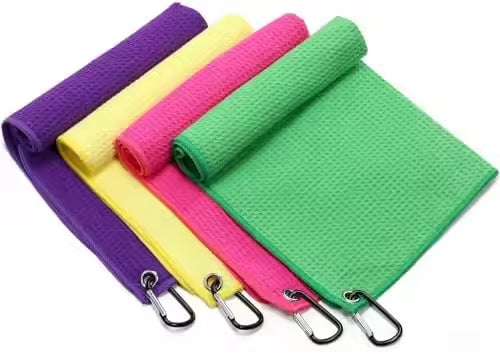 Quick-Dry Reusable Microfiber Golf Towel – Soft Touch for Clubs, Sweat-Proof for Golfers