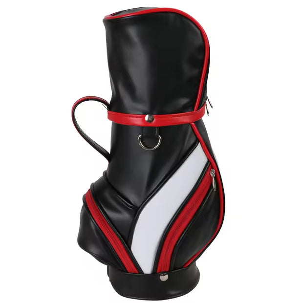 Mini Portable PU Golf Bag - Multifunctional Design with Wine Organizer, Ideal for Storing Golf Accessories