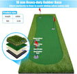 Golf Putter Green Mat Golf Training Mat Professional Golf Practice Mat Indoor/outdoor Green Long Challenge Putter