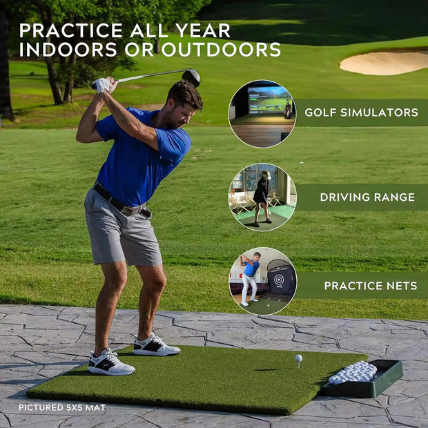 Hitting Mat Range for Golf Putting Green Practice and Training