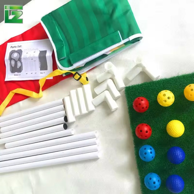 2-in-1 Outdoor Golf Training Aid Combo – Chippo Target Boards, Chipping Mats & Practice Balls