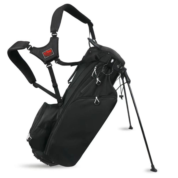 Golf Club Stand Bag - Durable Foldable, Large Capacity, Waterproof, with 4 Dividers & 7 Pockets