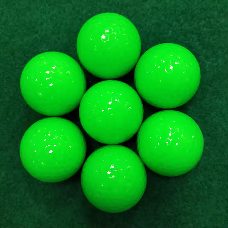 Colorful Top Quality Durable 2 Pieces Long Distance Urethane Practice Golf Balls for Indoor Outdoor Training