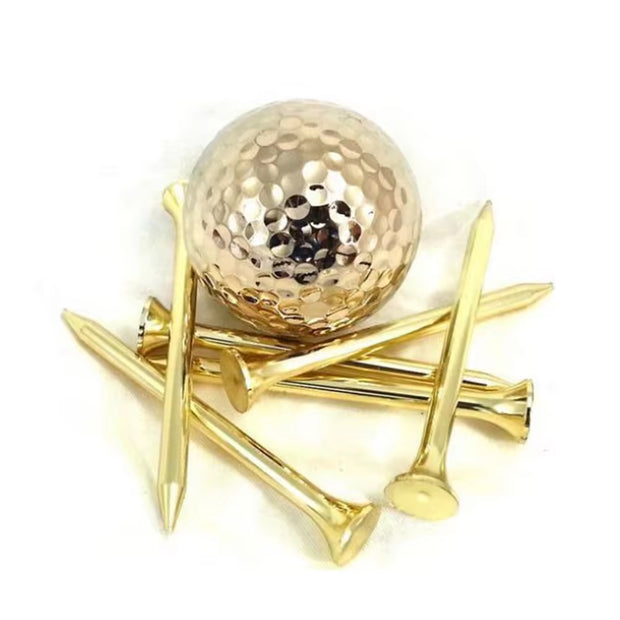 Golden or Silver Metal Golf Tee Popular Style Golf Zinc Alloy Golf Spike Supplies