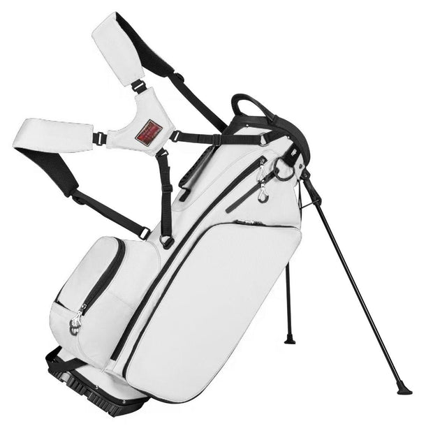 Golf Club Stand Bag - Durable Foldable, Large Capacity, Waterproof, with 4 Dividers & 7 Pockets