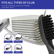 ortable Golf Club Brush Tool Kit Club Cleaner Cleaning Brush With Retractable Extension Cord and Clip