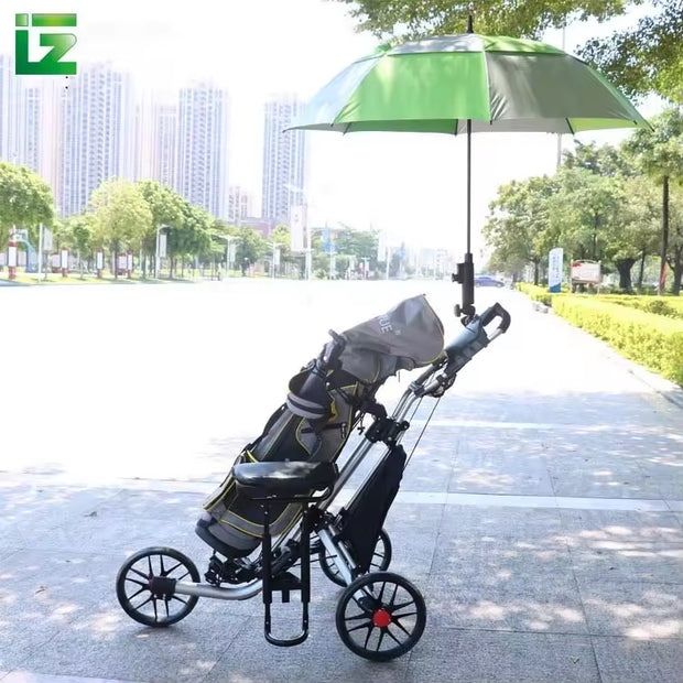 3-Wheel Golf Push Cart | Aluminum Alloy Golf Trolley | Lightweight Golf Buggy