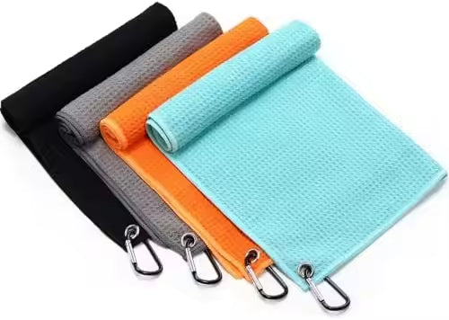 Quick-Dry Reusable Microfiber Golf Towel – Soft Touch for Clubs, Sweat-Proof for Golfers