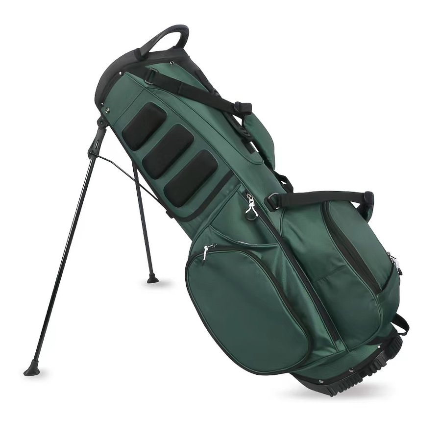 Golf Club Stand Bag - Durable Foldable, Large Capacity, Waterproof, with 4 Dividers & 7 Pockets