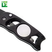 Newly Fashioned Stainless Steel Golf Divot Tool – High-Quality Metal Fork for Green Repair(Black)