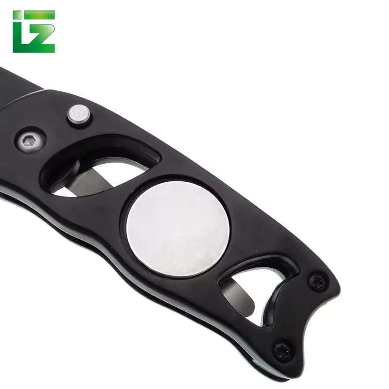 Newly Fashioned Stainless Steel Golf Divot Tool – High-Quality Metal Fork for Green Repair(Black)