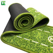 Wooden Golf Putting Mat with Auto Ball Return – Indoor Practice Mat, Velvet Surface