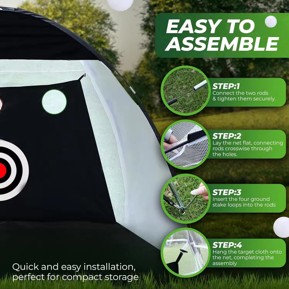 High Quality Portable Training Golf Net Outdoor Practice Golf Hitting Net for Backyard Driving