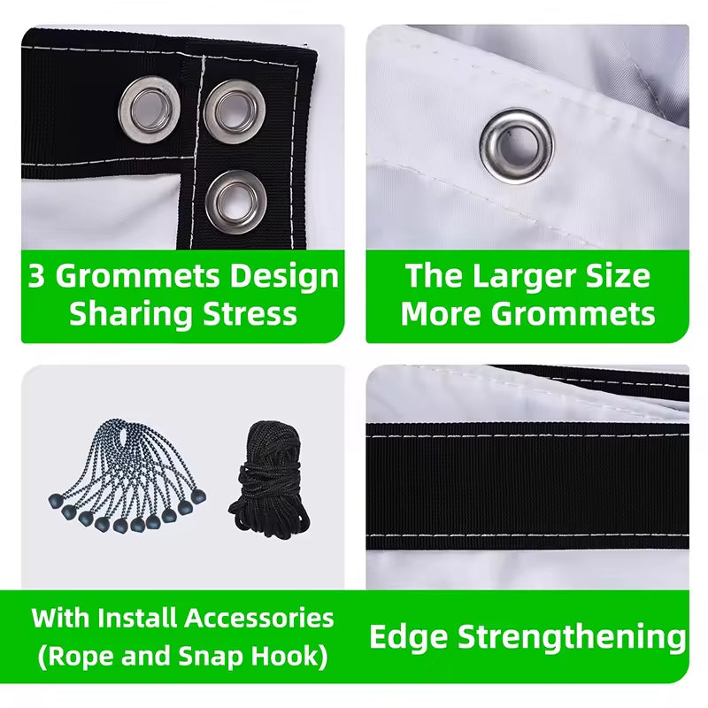 Pro Golf Simulation Curtain – Equipped with Probe & Safety Hook for Indoor/Outdoor Training
