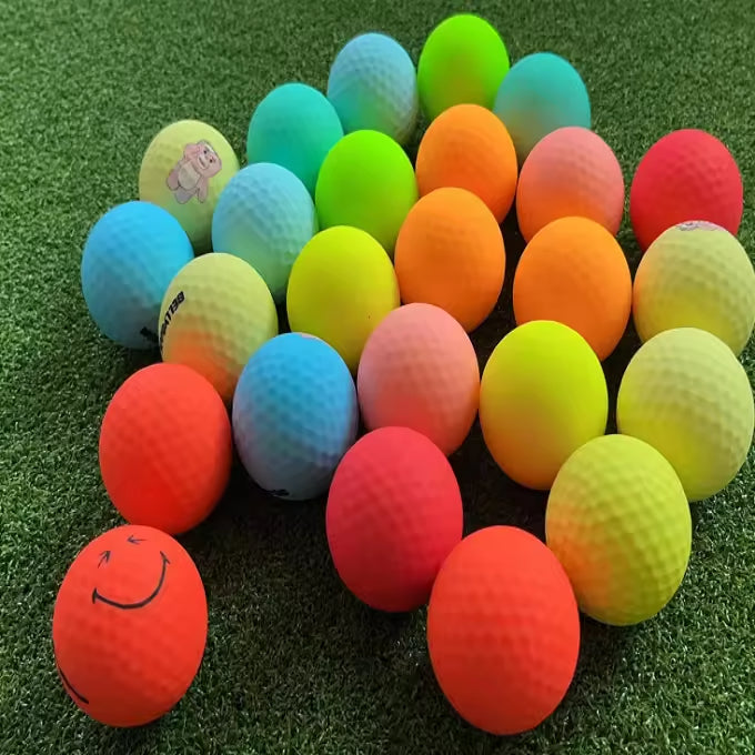 Matte Colored 2 Layers Long Distance Surlyn Tournaments Golf Balls for Indoor Outdoor Competition & Training