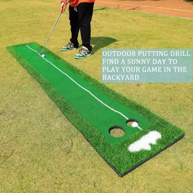 Mini High-Quality Golf Putter Mat – Indoor Use with Eco-Friendly Simulated Turf
